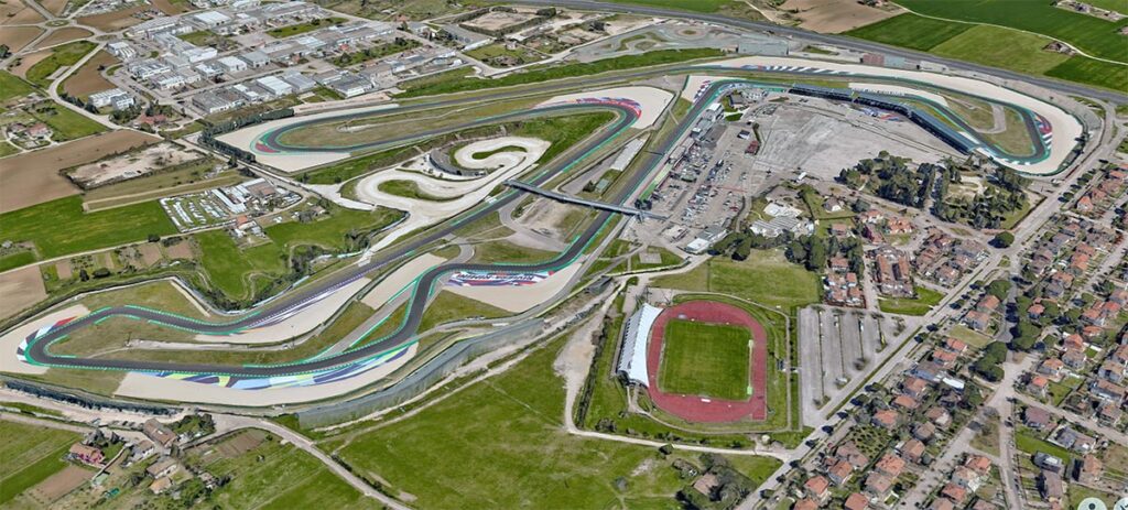 Veduta aerea del Circuito di Misano Adriatico