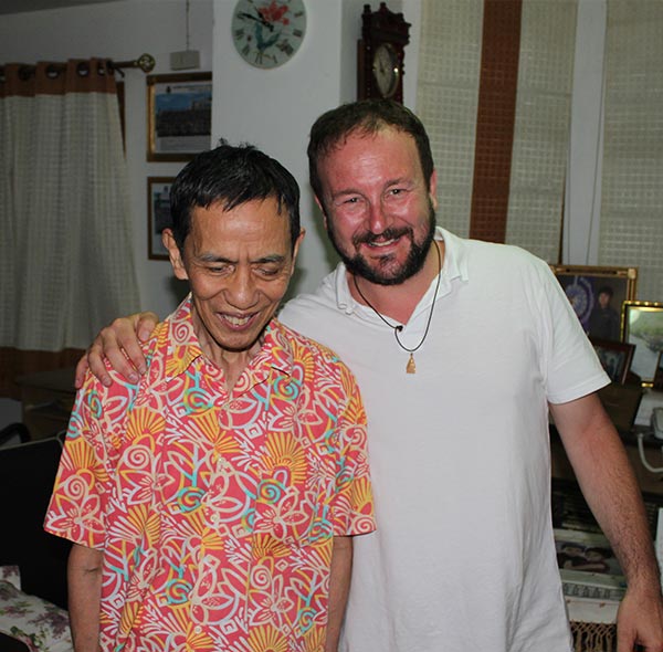 Con il Maestro Ajarn Sinchai a Chiang Mai nel 2015