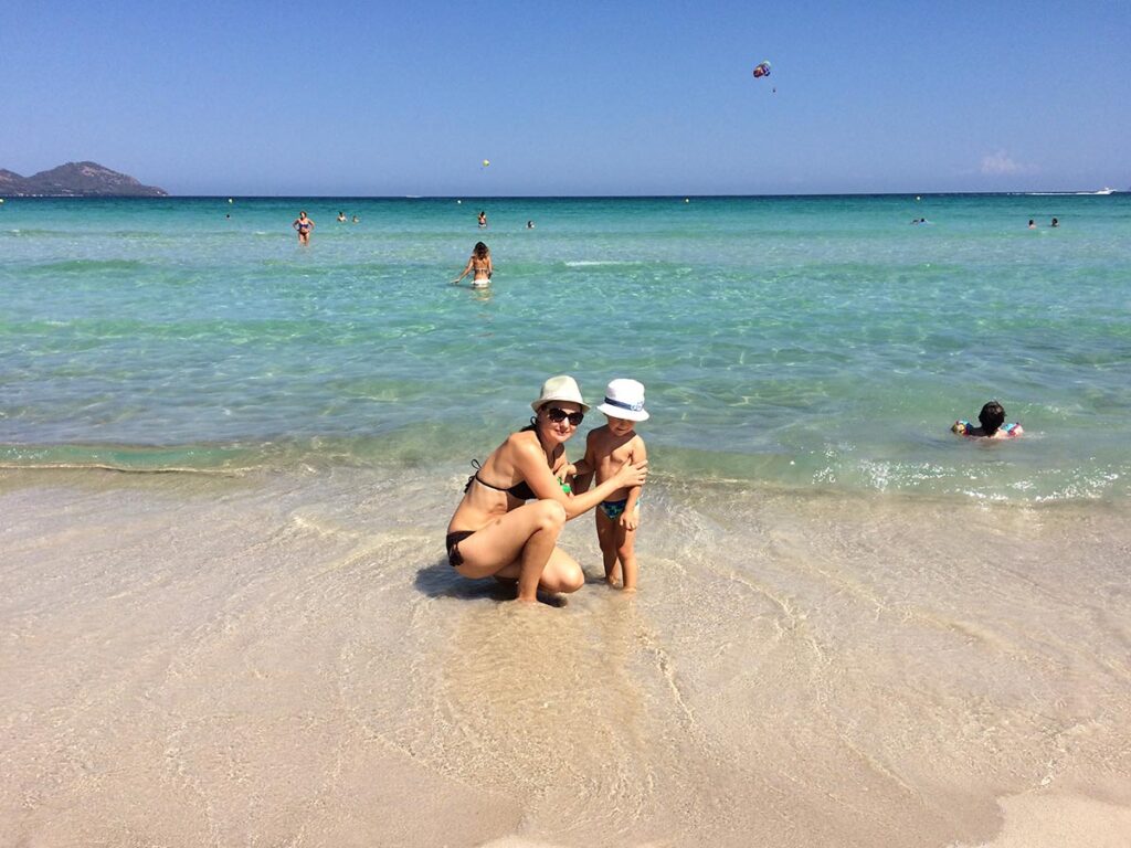 La spiaggia di Playa De Muro nel nord dell'isola