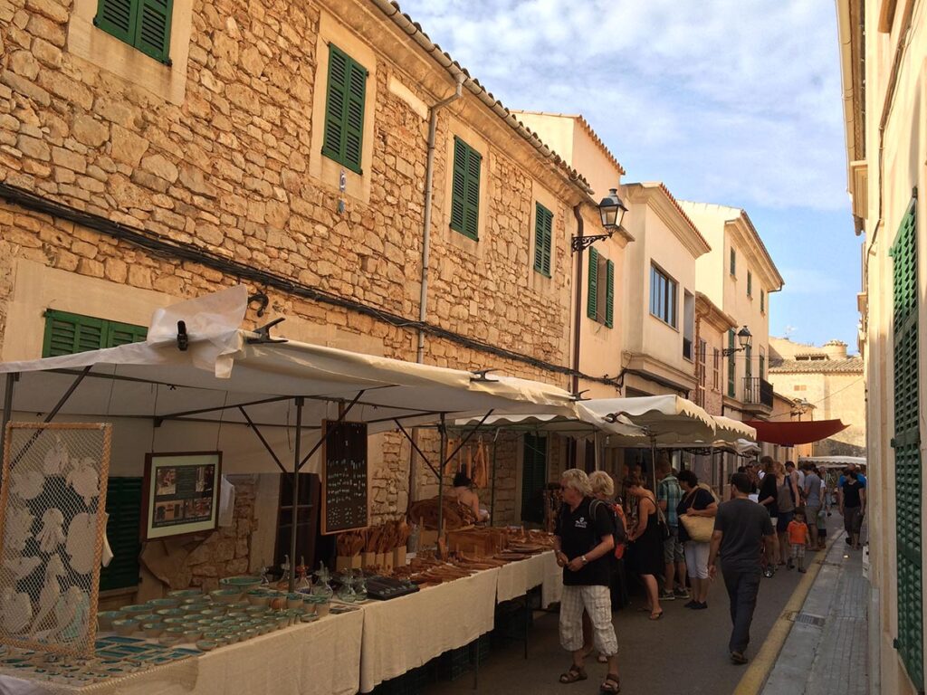 Il centro del paese di Santanyí, Maiorca