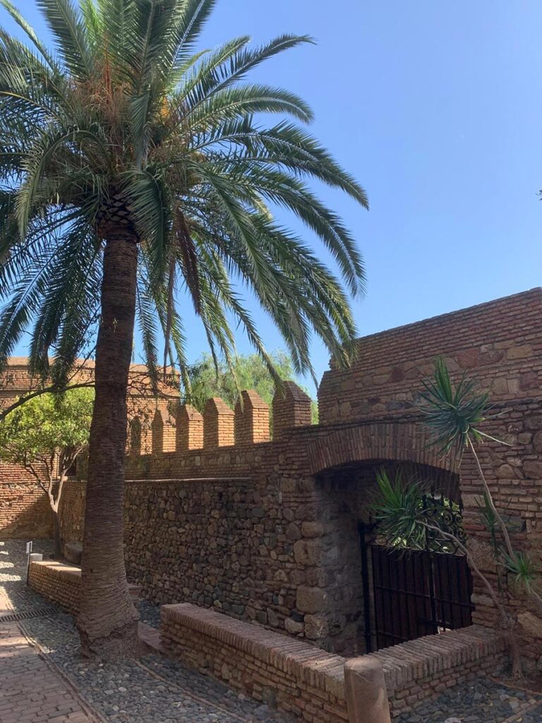 Giardino all'interno dell'Alcazaba di Malaga