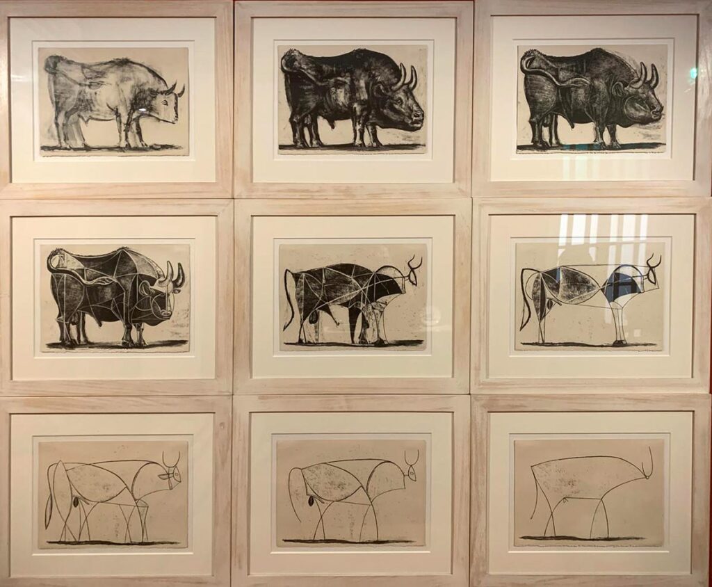 Picasso "Il toro" presso Casa Natale 