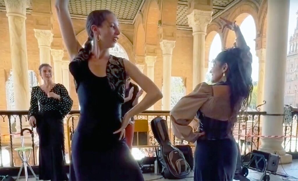 Spettacolo di flamenco a Plaza de España