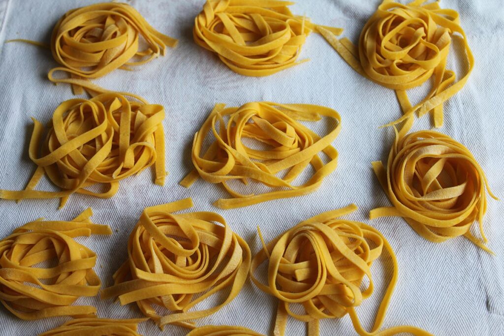 Tagliatelle all'uovo fresche, nella tradizione di San Giovanni in Marignano