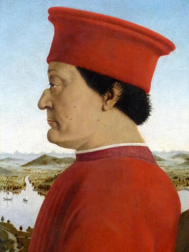 Federico da Montefeltro in un ritratto di Piero della Francesca