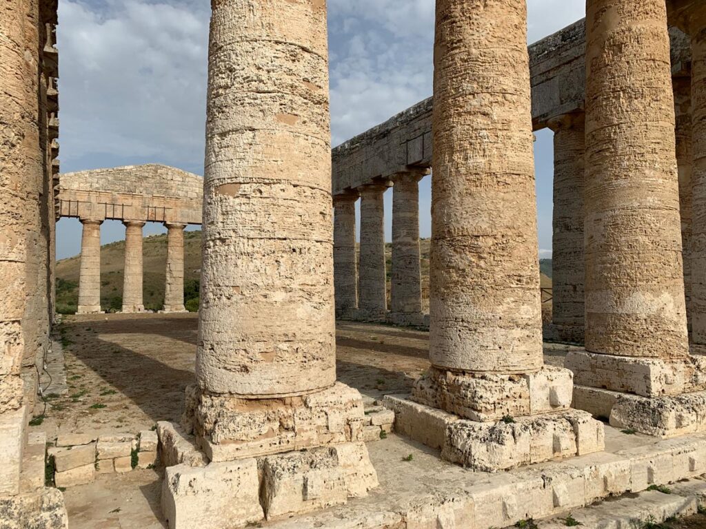 Dettaglio delle colonne doriche del Tempio di Segesta